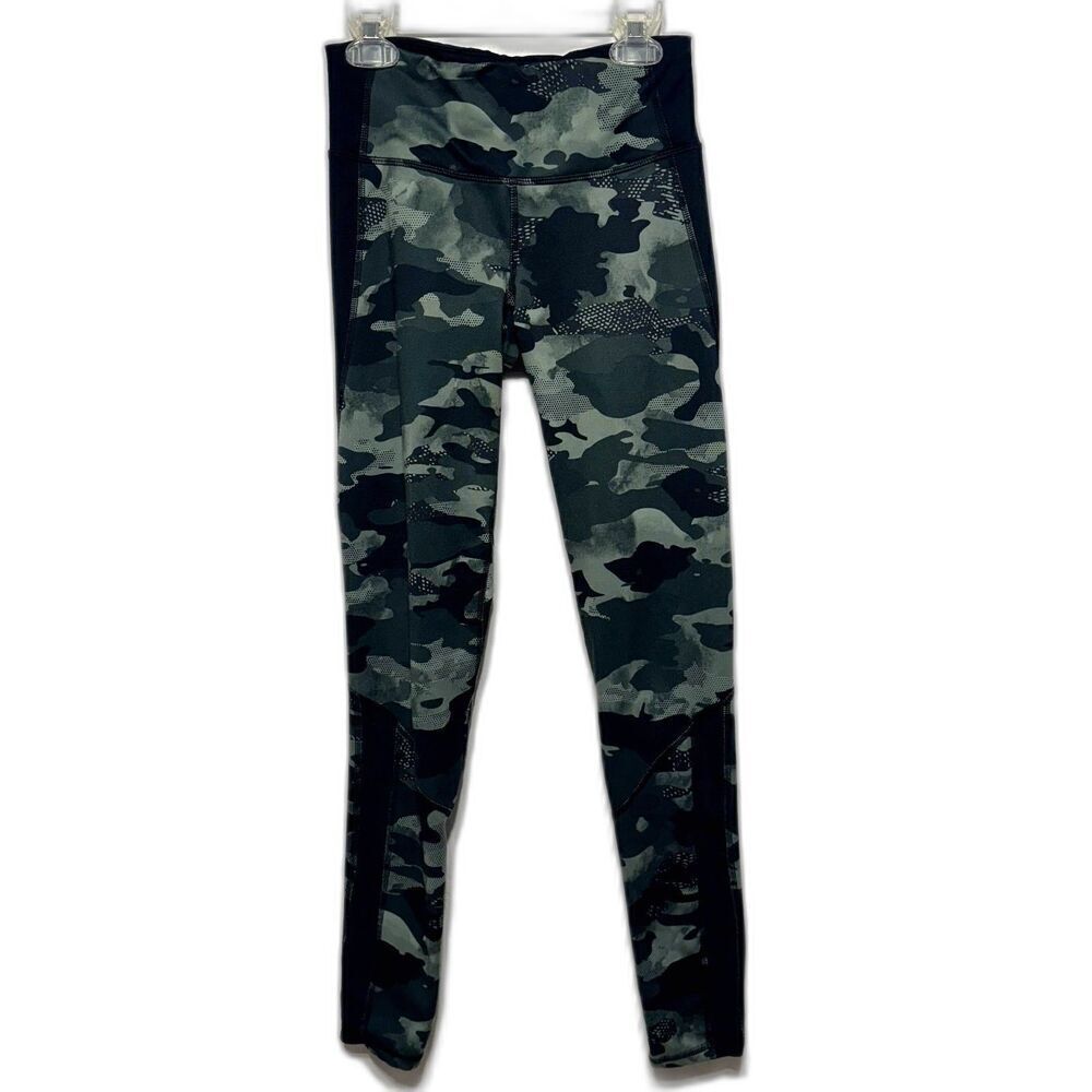 Champion C9 Leggings Womens size XS Yoga High Waist Green Black Camo Workout